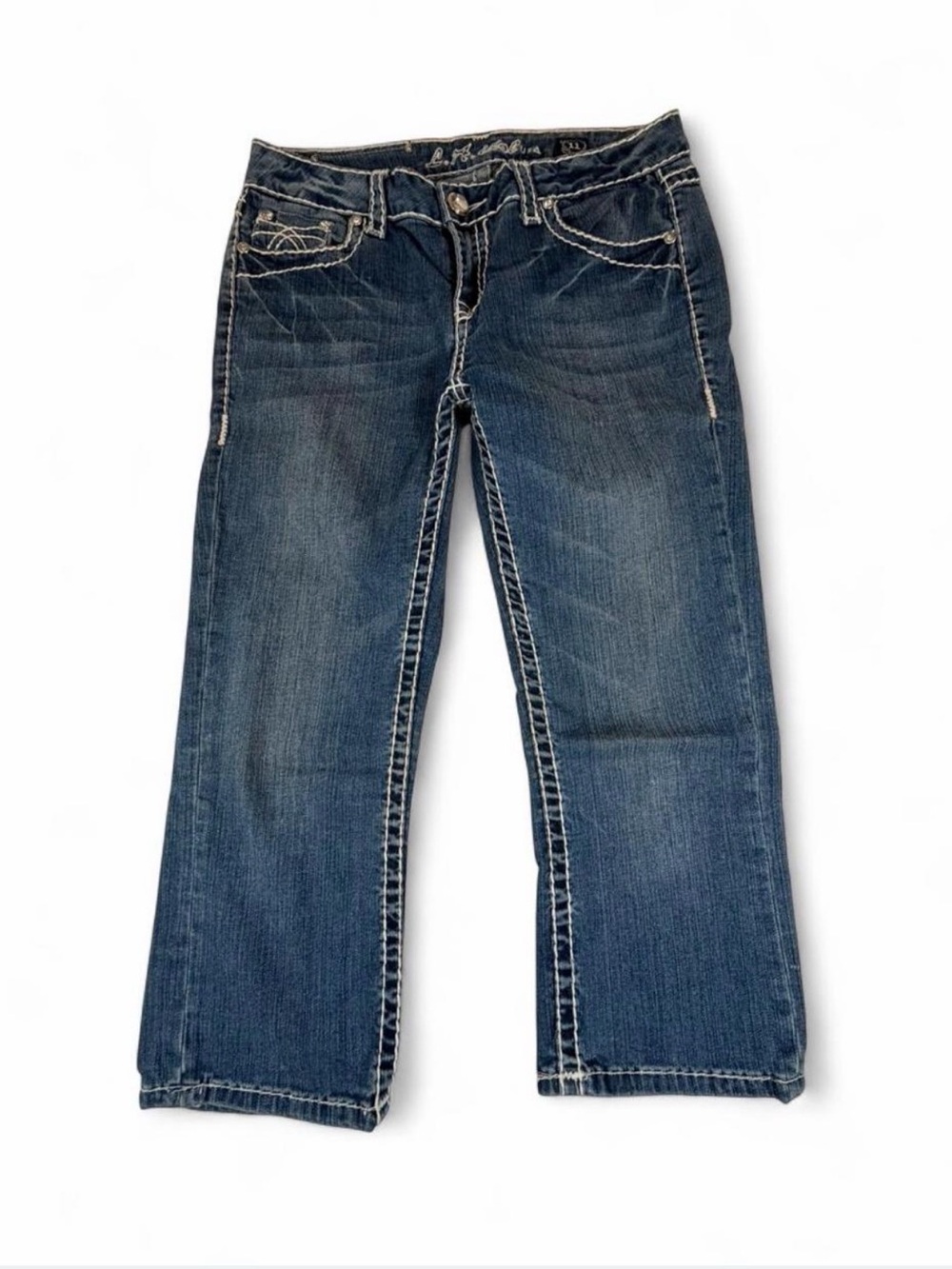 L.A. idol Dark Blue Ankle Jeans